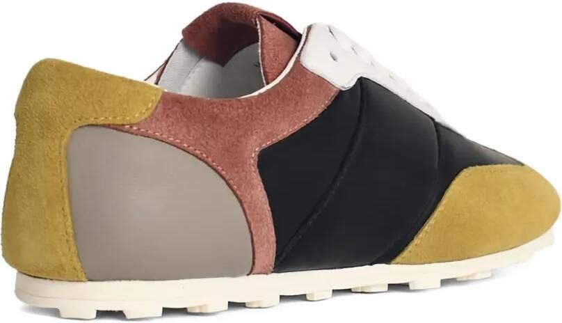Marni Leren en suède Softy Soccer sneakers Zwart - Foto 2