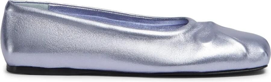 Marni Little Bow metallic ballerina's Blauw