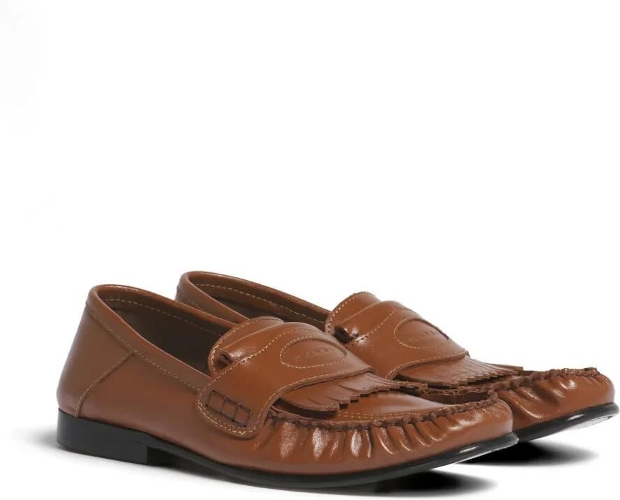Marni Loafers met logo en franje Bruin - Foto 4