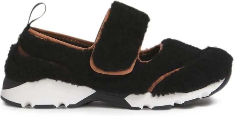 Marni Mary Jane lammy hardloop sneakers Zwart