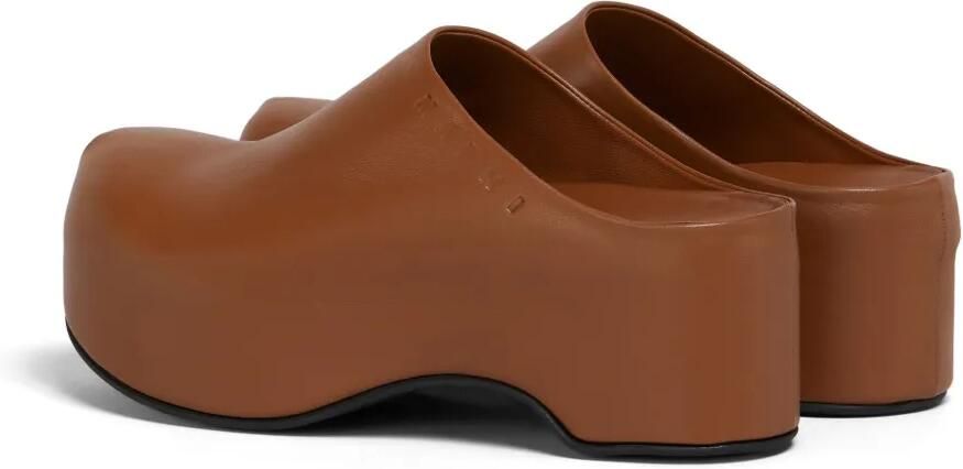 Marni Sabot muiltjes met platform Bruin - Foto 5