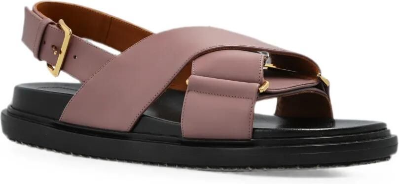 Marni Sandalen met gekruiste bandjes en gespen Roze - Foto 4