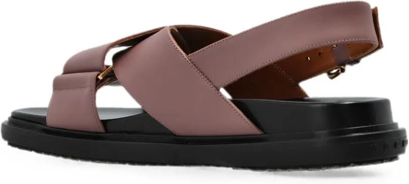 Marni Sandalen met gekruiste bandjes en gespen Roze - Foto 5