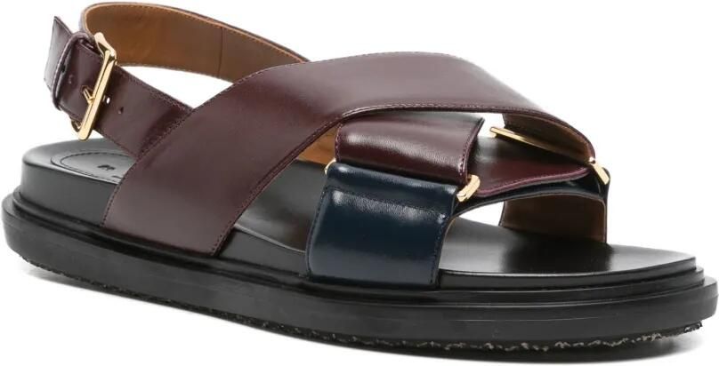 Marni Sandalen met gekruiste bandjes Rood - Foto 2