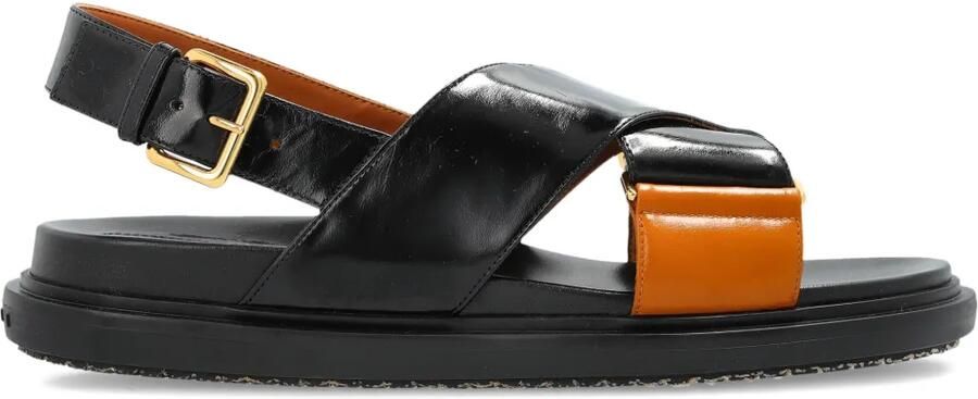 Marni Sandalen met gekruiste bandjes Zwart