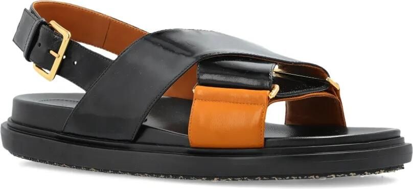 Marni Sandalen met gekruiste bandjes Zwart - Foto 5