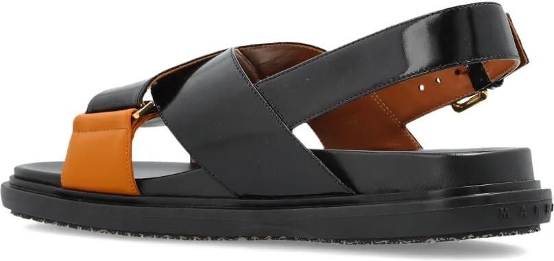 Marni Sandalen met gekruiste bandjes Zwart - Foto 4