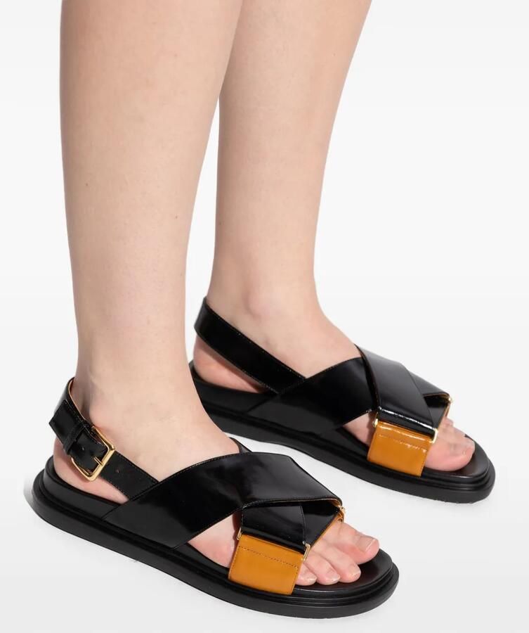 Marni Sandalen met gekruiste bandjes Zwart - Foto 2