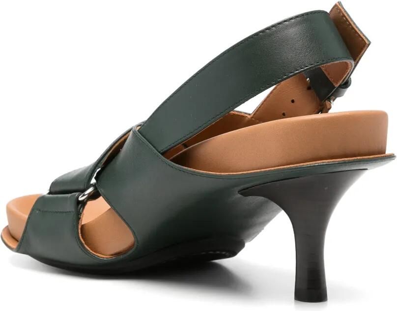 Marni Sandalen met gespsluiting en gekruiste bandjes Groen - Foto 2
