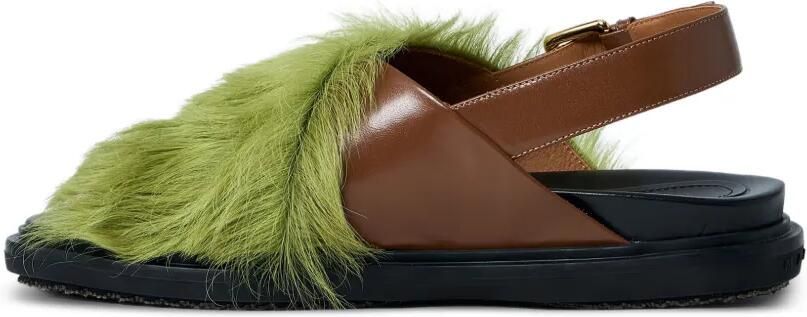 Marni Sandalen met verstelbare gesp Groen