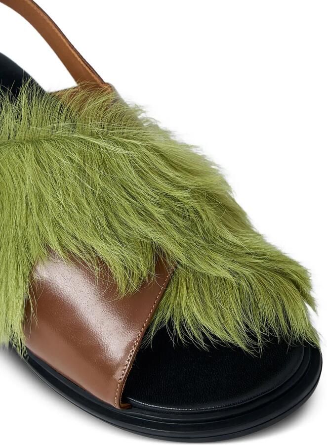 Marni Sandalen met verstelbare gesp Groen - Foto 2