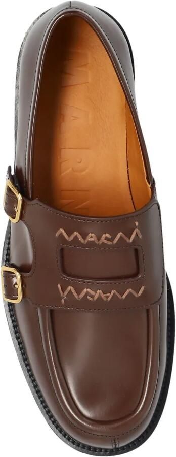 Marni Schoenen met geborduurd logo Bruin - Foto 3