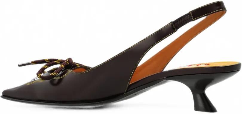 Marni Slingback pumps Bruin - Foto 4