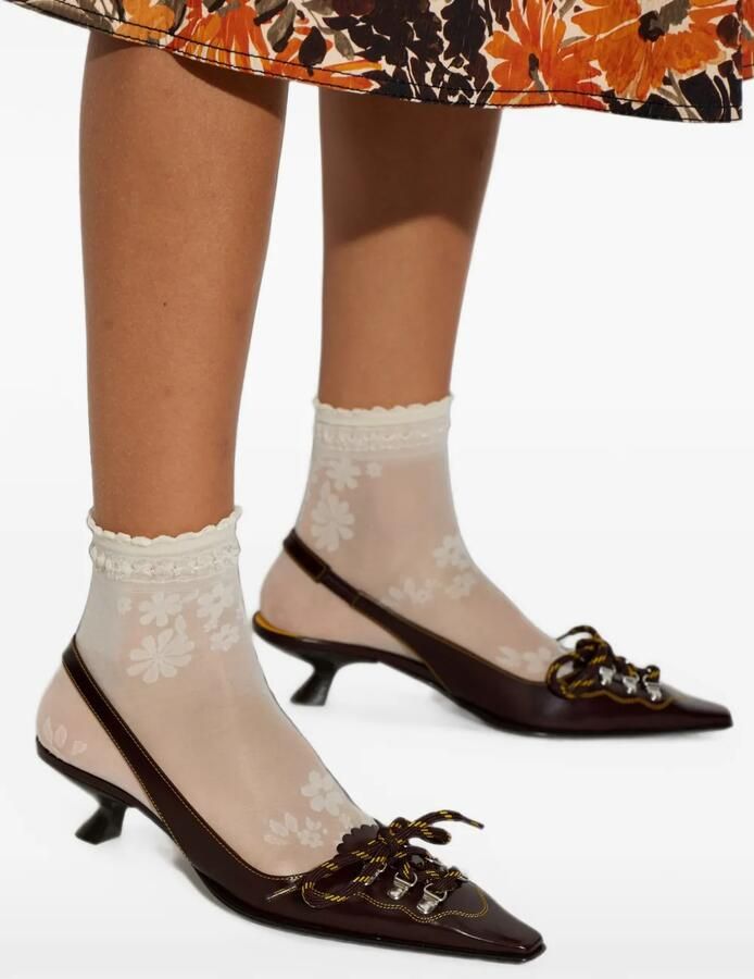 Marni Slingback pumps Bruin - Foto 2