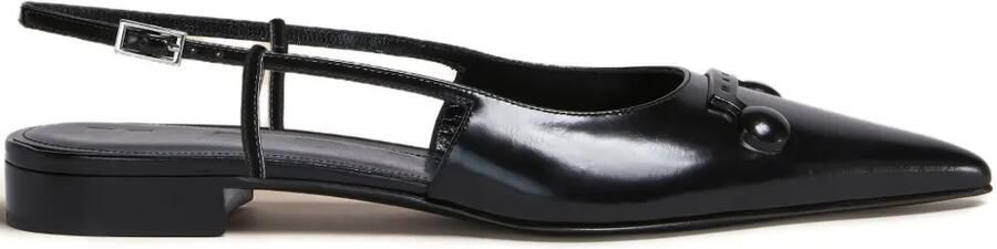 Marni Slingback sandalen met puntige neus Zwart