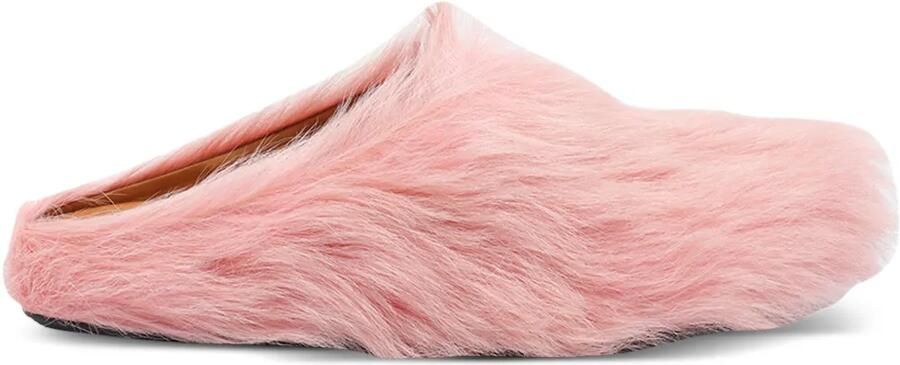 Marni Slip-on muiltjes met kalfshaar Roze