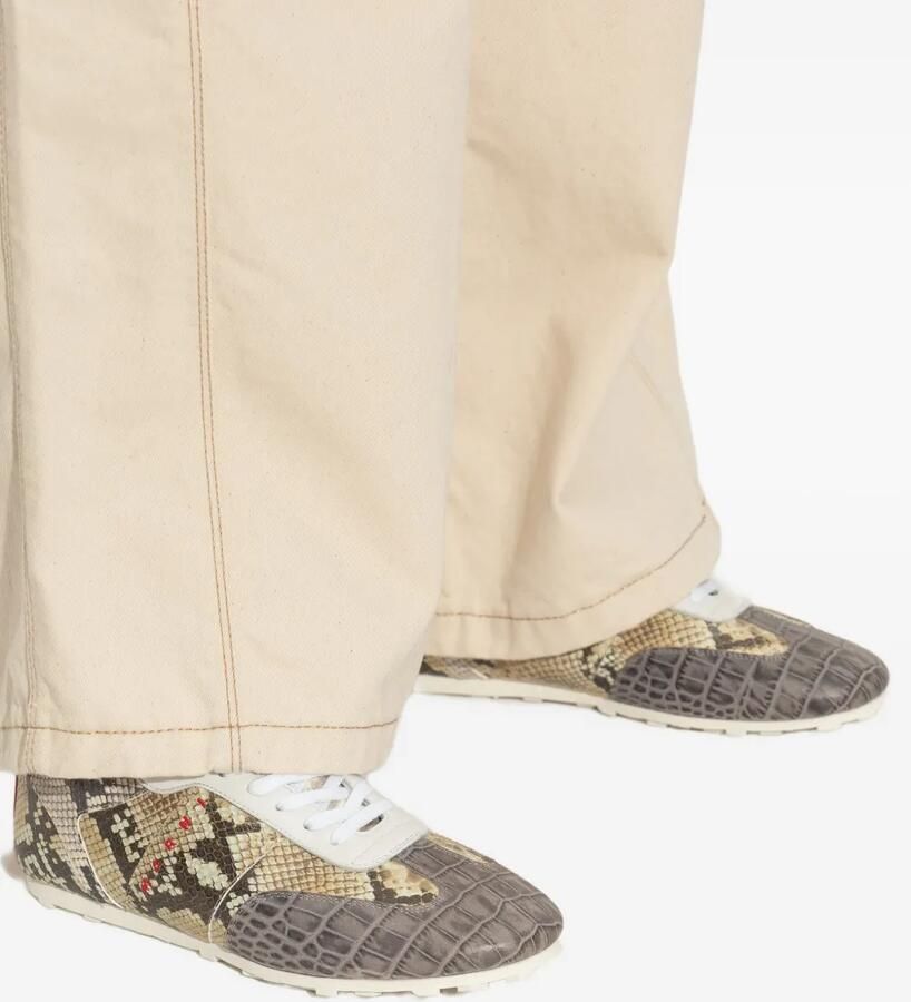 Marni Sneakers met krokodillen-reliëf Grijs