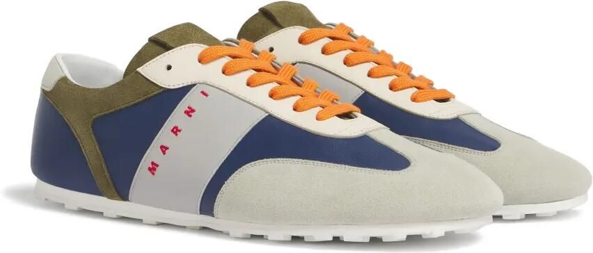 Marni Sneakers met suède afwerking en vlakken Beige - Foto 3