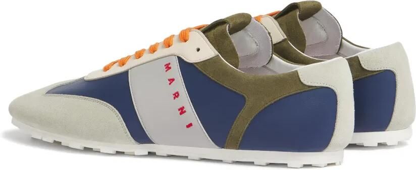 Marni Sneakers met suède afwerking en vlakken Beige - Foto 4