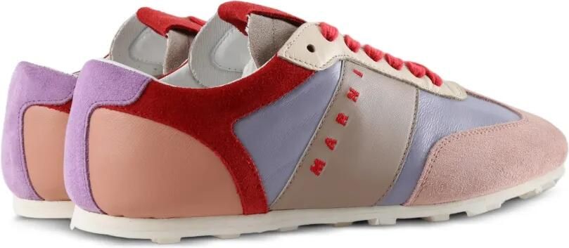 Marni Sneakers met vlakken en logoprint Roze - Foto 3