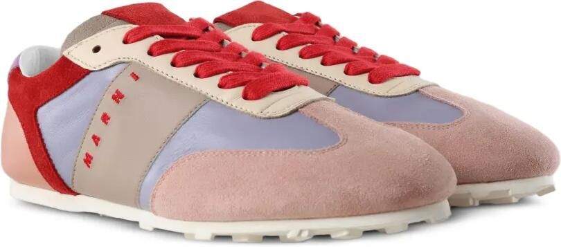 Marni Sneakers met vlakken en logoprint Roze - Foto 2