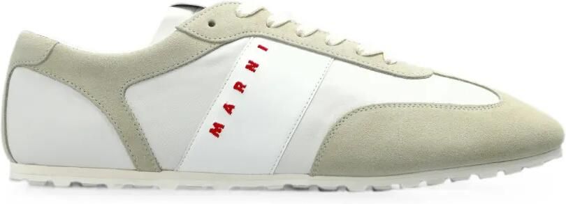 Marni Sneakers met vlakken en logoprint Wit