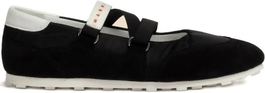 Marni Soccer Retro ballerina sneakers Zwart