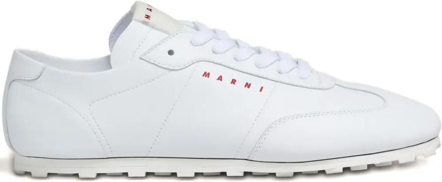 Marni Softy Soccer nappa leren sneakers Wit