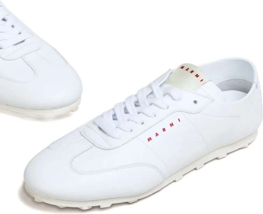 Marni Softy Soccer nappa leren sneakers Wit - Foto 2