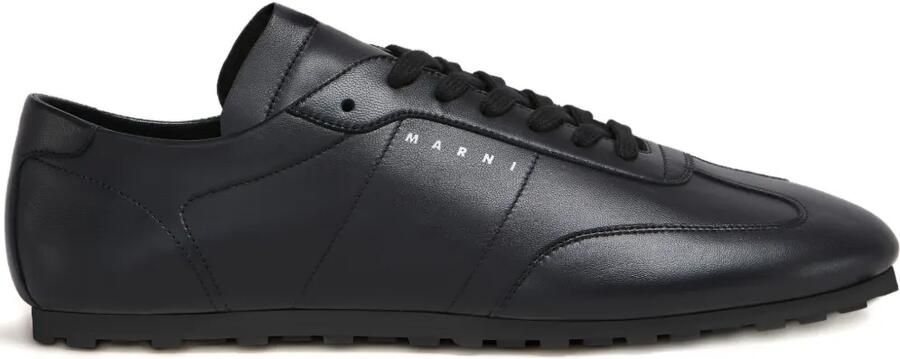 Marni Softy Soccer nappa leren sneakers Zwart