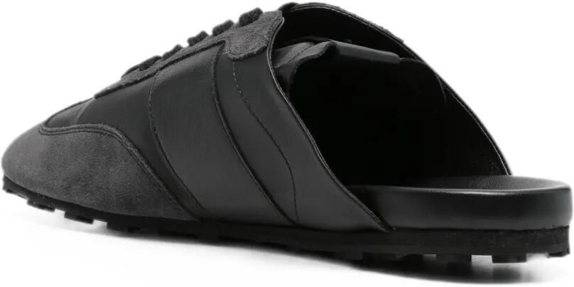 Marni Softy Soccer nappaleren en suède slip-on sneakers Zwart - Foto 2