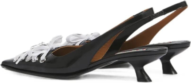 Marni Zwarte leren Kat slingback pumps - Foto 4