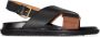 Marni Fussbet sandalen met kruisbandjes Zwart - Thumbnail 2