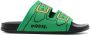 Marni Buckle slippers met dubbele bandjes en print Groen - Thumbnail 1