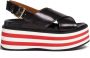 Marni Sandalen met sleehak Zwart - Thumbnail 1