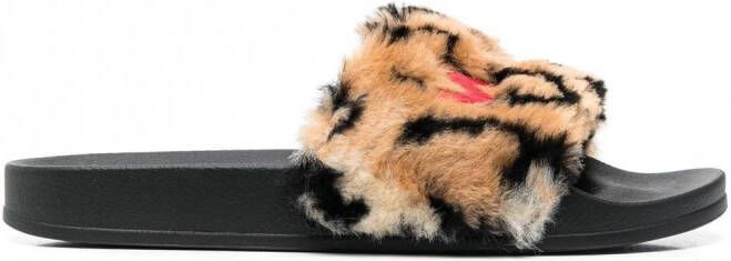 Marni Slippers met geborduurd logo Beige