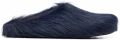 Marni Fussbett Sabot slippers met kalfshaar Blauw - Blauw