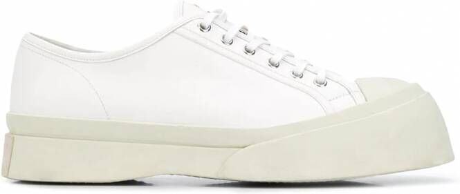 Marni 302 leren sneakers met plateauzool Wit