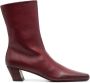 Marsèll 45mm square-toe leather boots Rood - Thumbnail 1