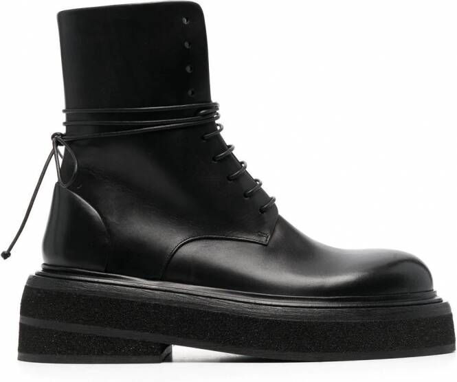 Marsèll Combat boots op knielengte Zwart