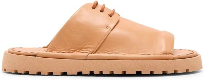 Marsèll Sanpomice leren sandalen Beige