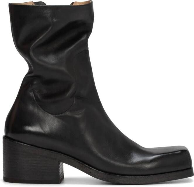 Marsèll leather ankle boots Zwart