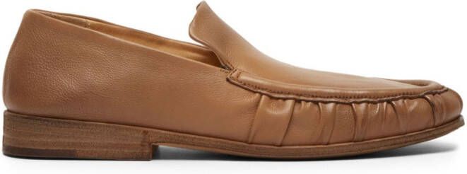 Marsèll Leren loafers met ronde neus Bruin