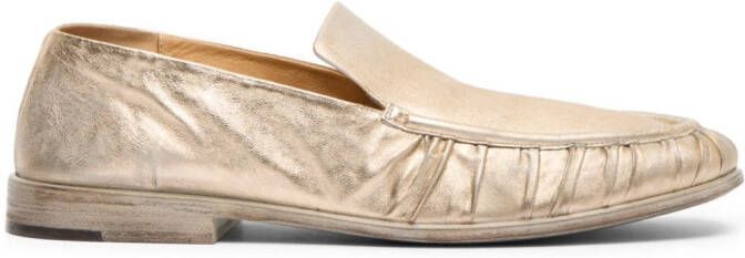 Marsèll Loafers met metallic-effect Goud