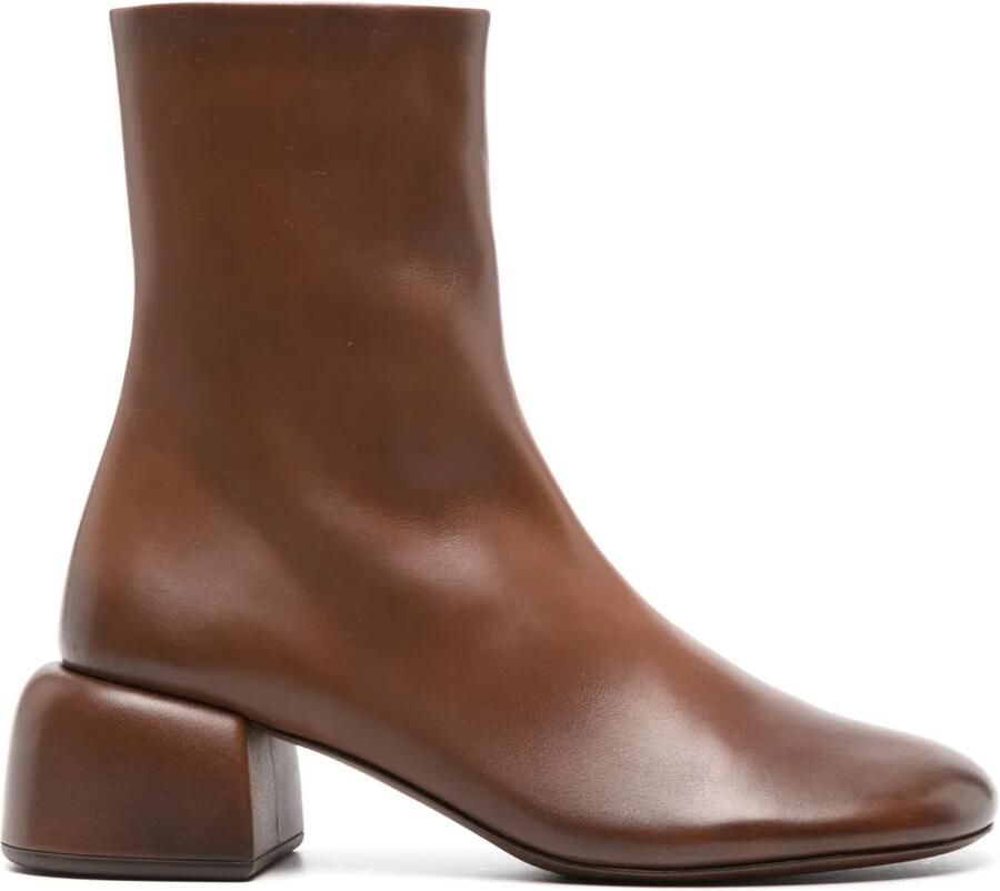 Marsèll 50 mm Basata leren enkellaarzen Bruin