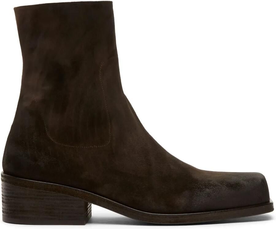 Marsèll 55 mm Cassello suède enkellaarzen Bruin
