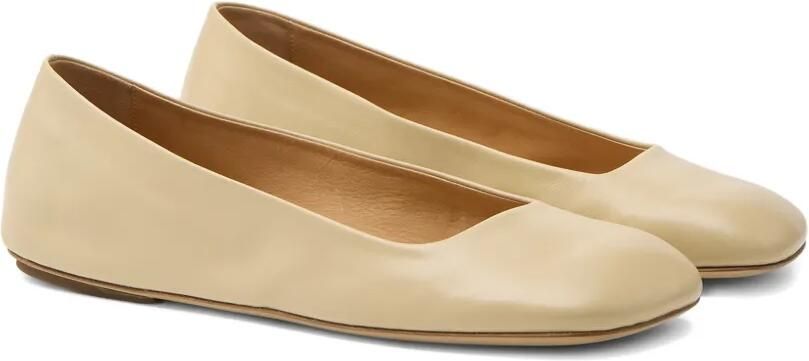 Marsèll Ballerina's met vierkante neus Beige - Foto 3