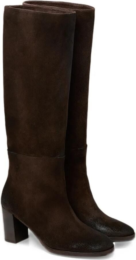 Marsèll burnished-effect suede knee-high boots Bruin - Foto 3