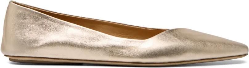 Marsèll Cazzuola ballerina's met puntige neus Goud