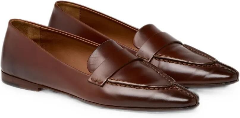 Marsèll Colma leren loafers met puntige neus Bruin - Foto 4